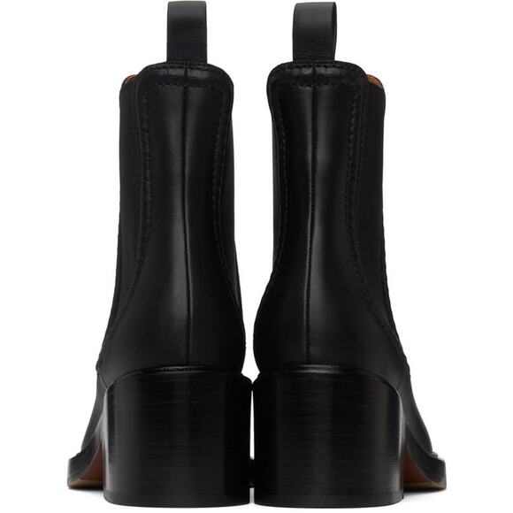 Chloe Mallo Calfskin Ankle Boot in Black 39.5 - Picture 4 of 4